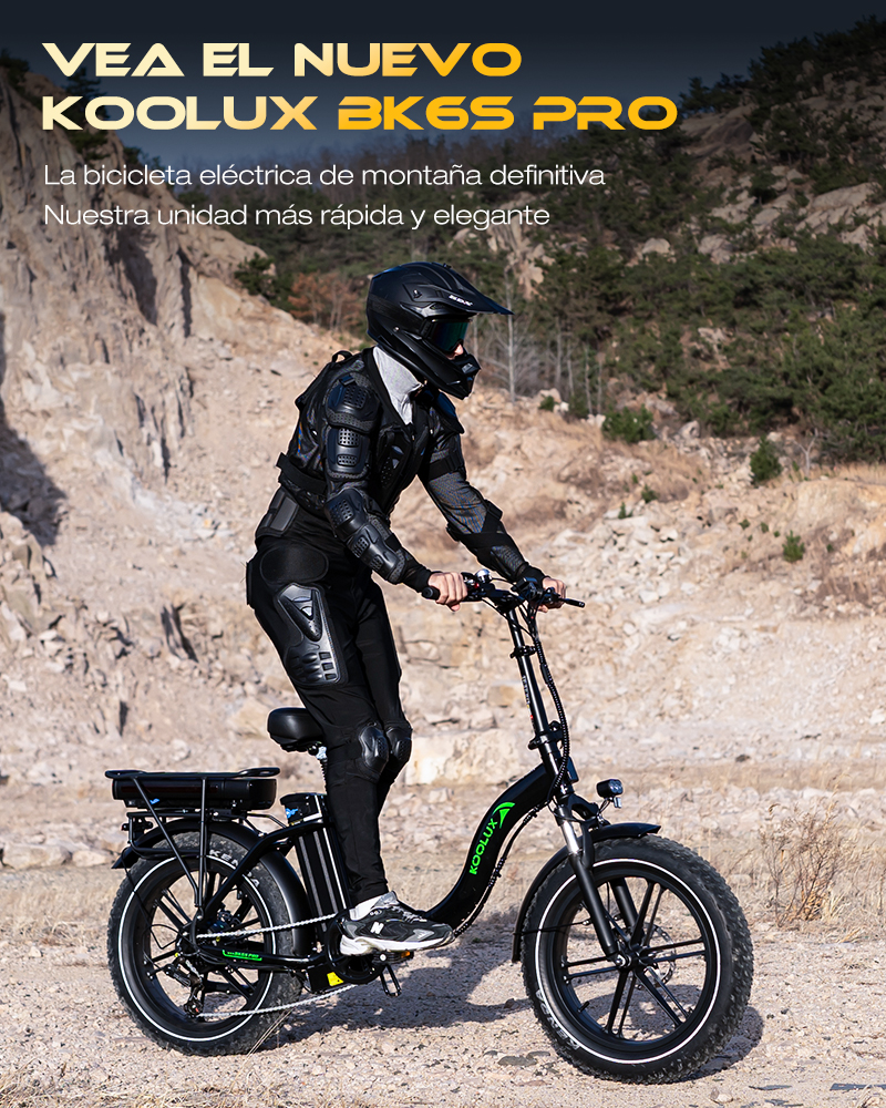 Bicicleta eléctrica KOOLUX BK6S PRO 250W Doble Batería 48V