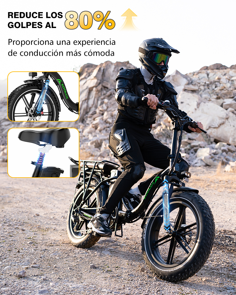 Bicicleta eléctrica KOOLUX BK6S PRO 250W Doble Batería 48V