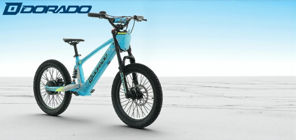 Portada bici eléctrica Dorado sin pedales en home